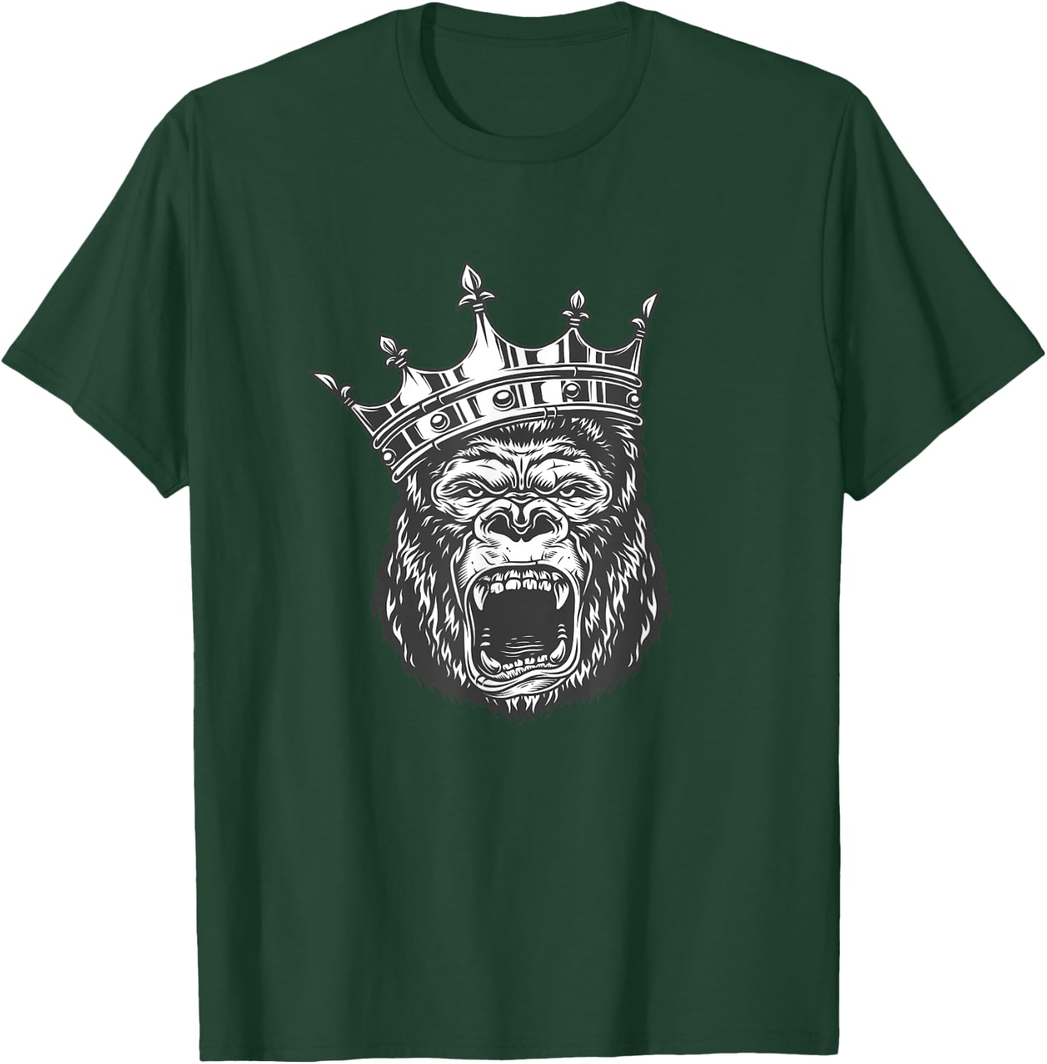 Gorilla Head - Gorilla male - Monkey Ringleader - Primate T-Shirt - T-Shirt | Forest