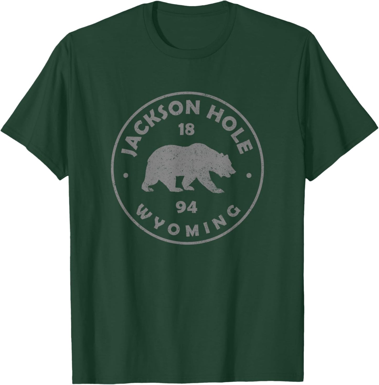 Retro Jackson Hole Wyoming Bear Vintage Boys Souvenir T-Shirt - T-Shirt | Forest
