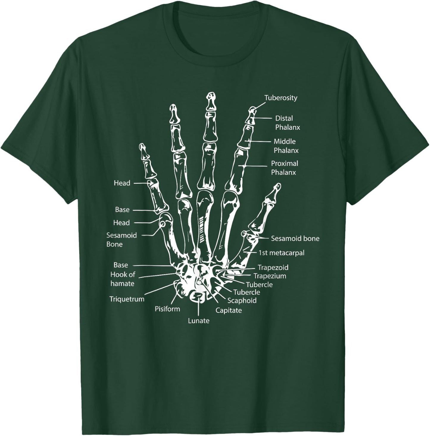 Human Hand Anatomy Shirt Christmas Gift Physician T-Shirt - T-Shirt | Forest