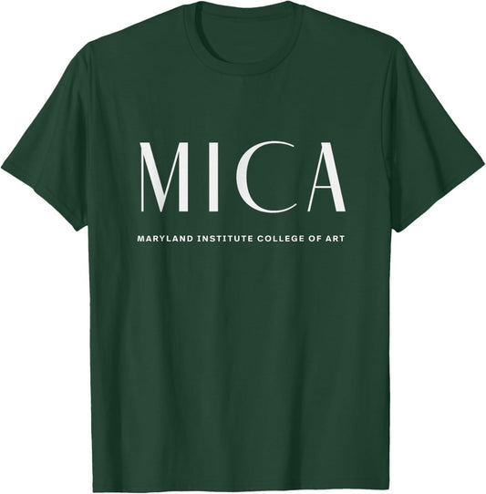 MICA Art Deco Style College T-Shirt - T-Shirt | Forest