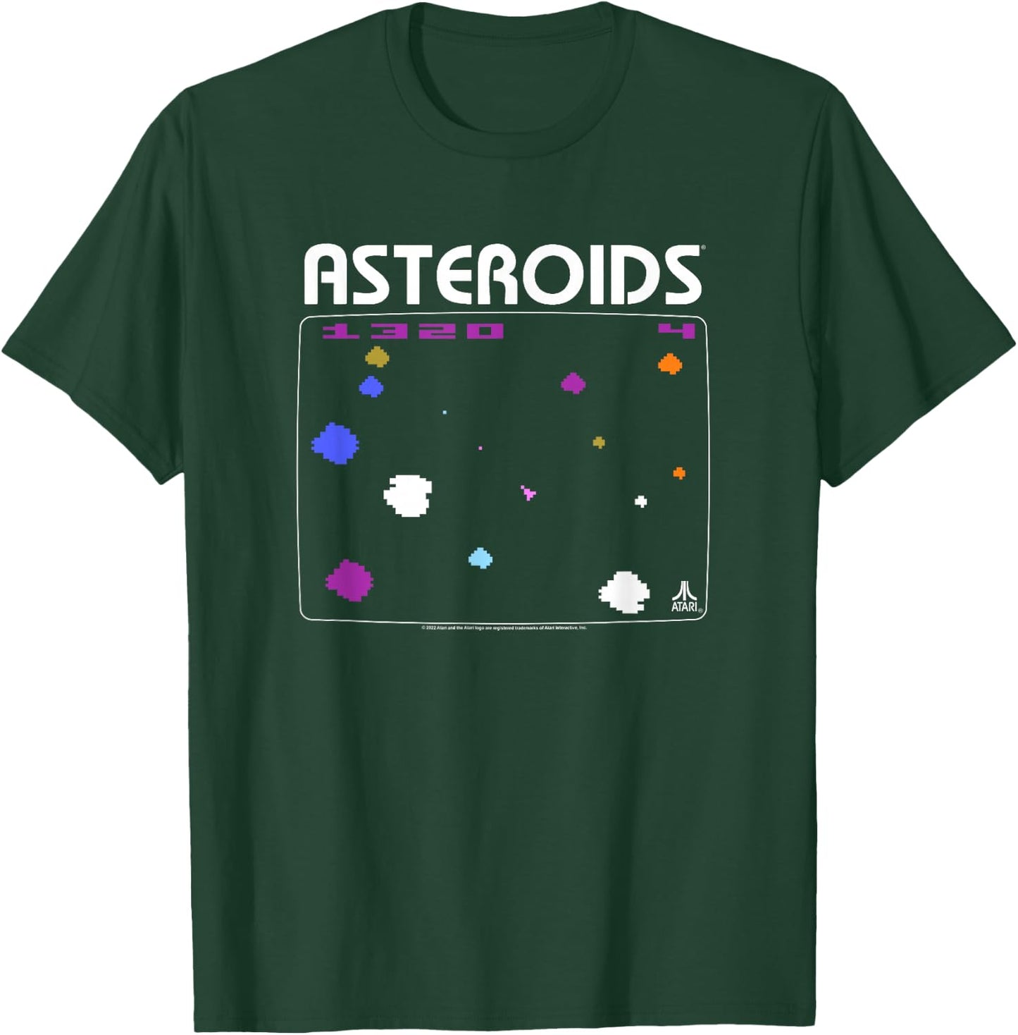 Atari Asteroids Screen T-Shirt - T-Shirt | Forest