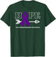 Hope - Lewy Body Dementia Awareness Purple Ribbon T-Shirt - T-Shirt | Forest