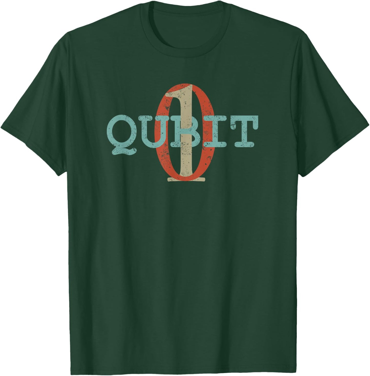 Qubit Gift Quantum Entanglement Computer Physics Computing T-Shirt - T-Shirt | Forest
