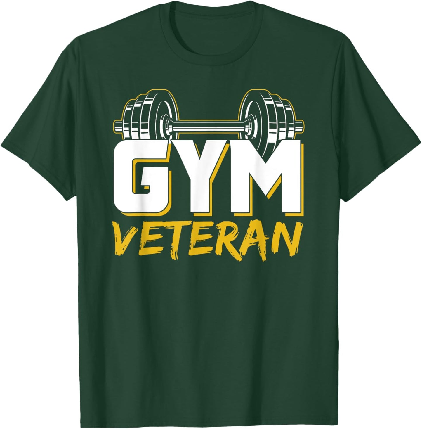 Gym Veteran Train Workout Fitness Training T-Shirt - T-Shirt | Forest