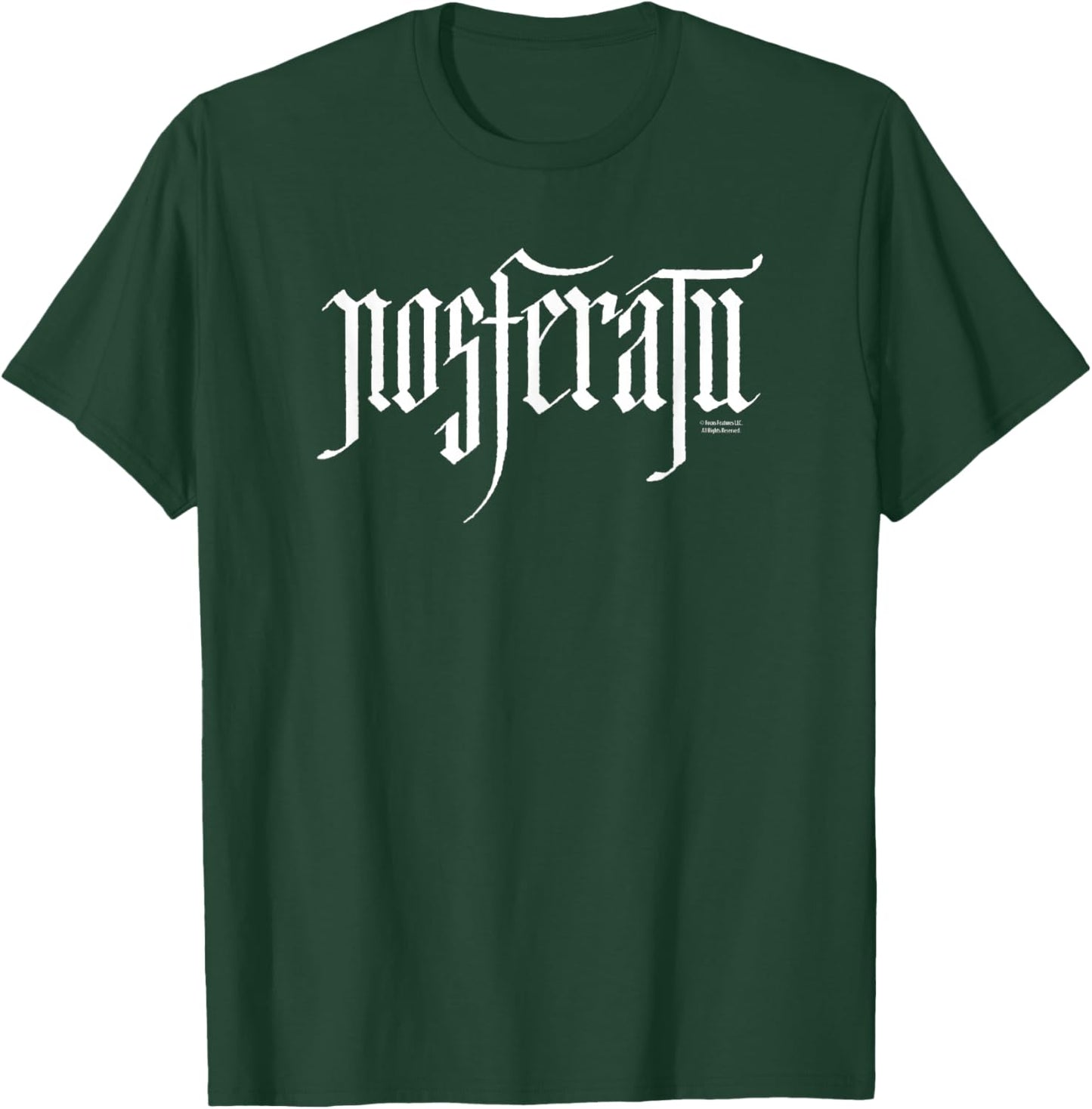 Nosferatu Logo White , Black, S T-Shirt - T-Shirt | Forest
