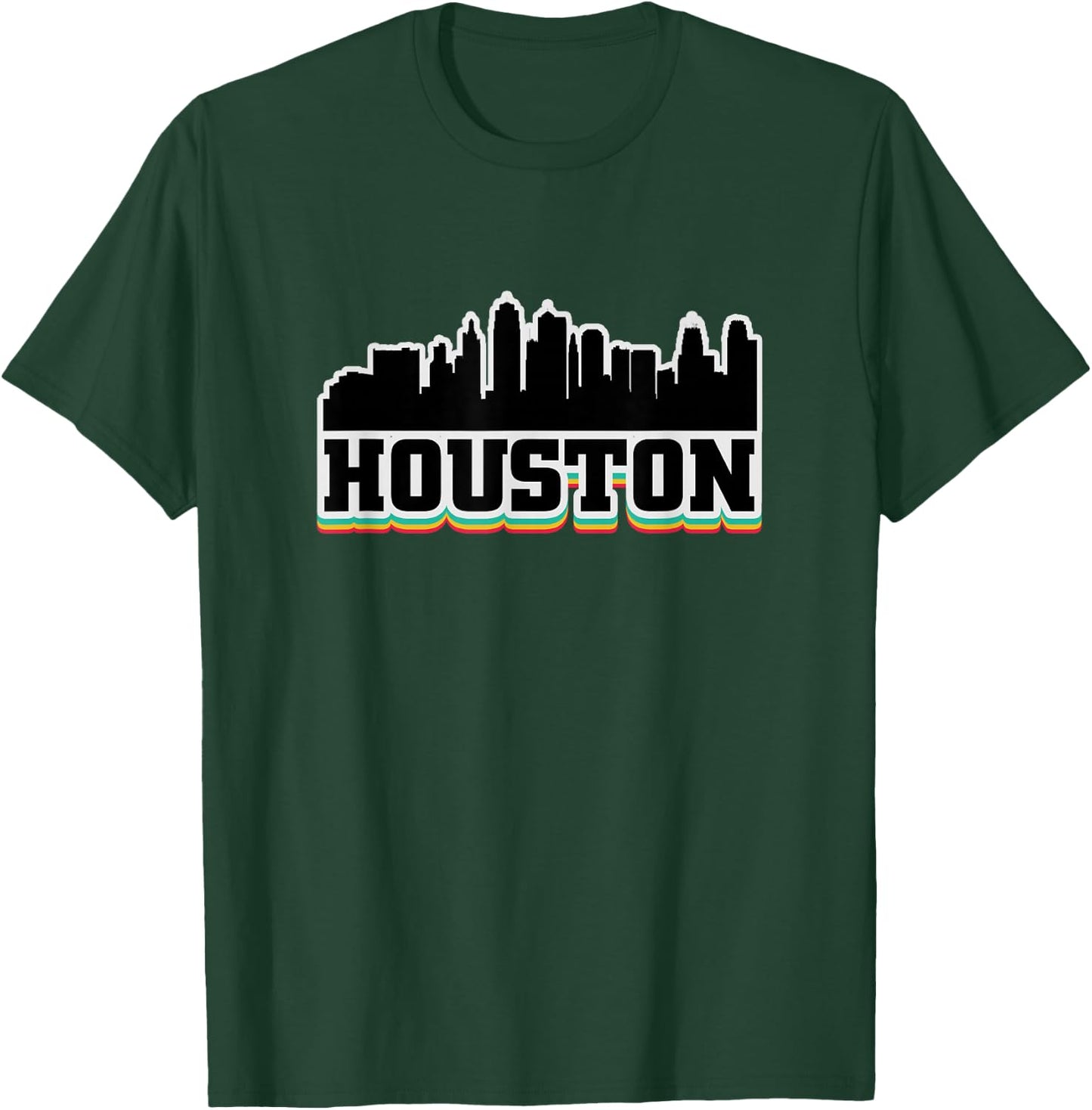 Houston Texas TX Souvenir Graphic Design T Gifts T-Shirt - T-Shirt | Forest