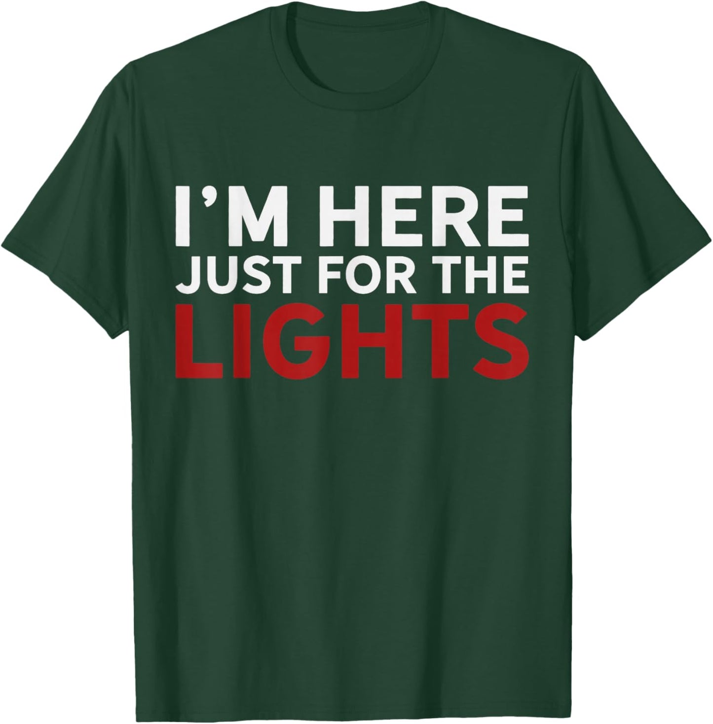 Just here for the lights Stage Crew Lighting Technician T-Shirt - T-Shirt | Forest