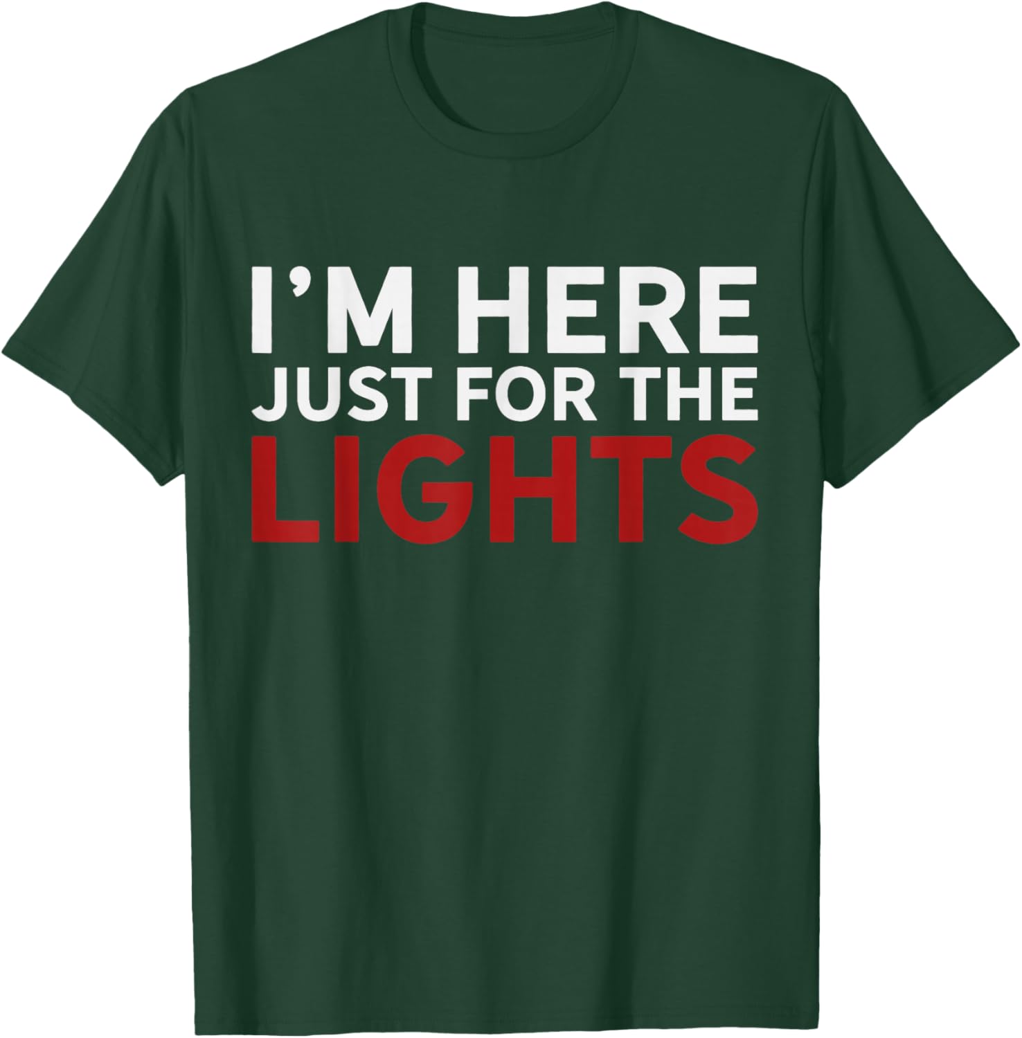 Just here for the lights Stage Crew Lighting Technician T-Shirt - T-Shirt | Forest