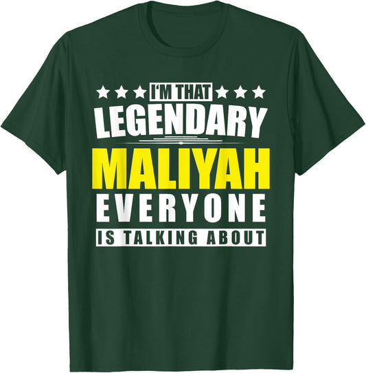 Name Maliyah First Name Gifts - Funny Personalized Gift T-Shirt - T-Shirt | Forest