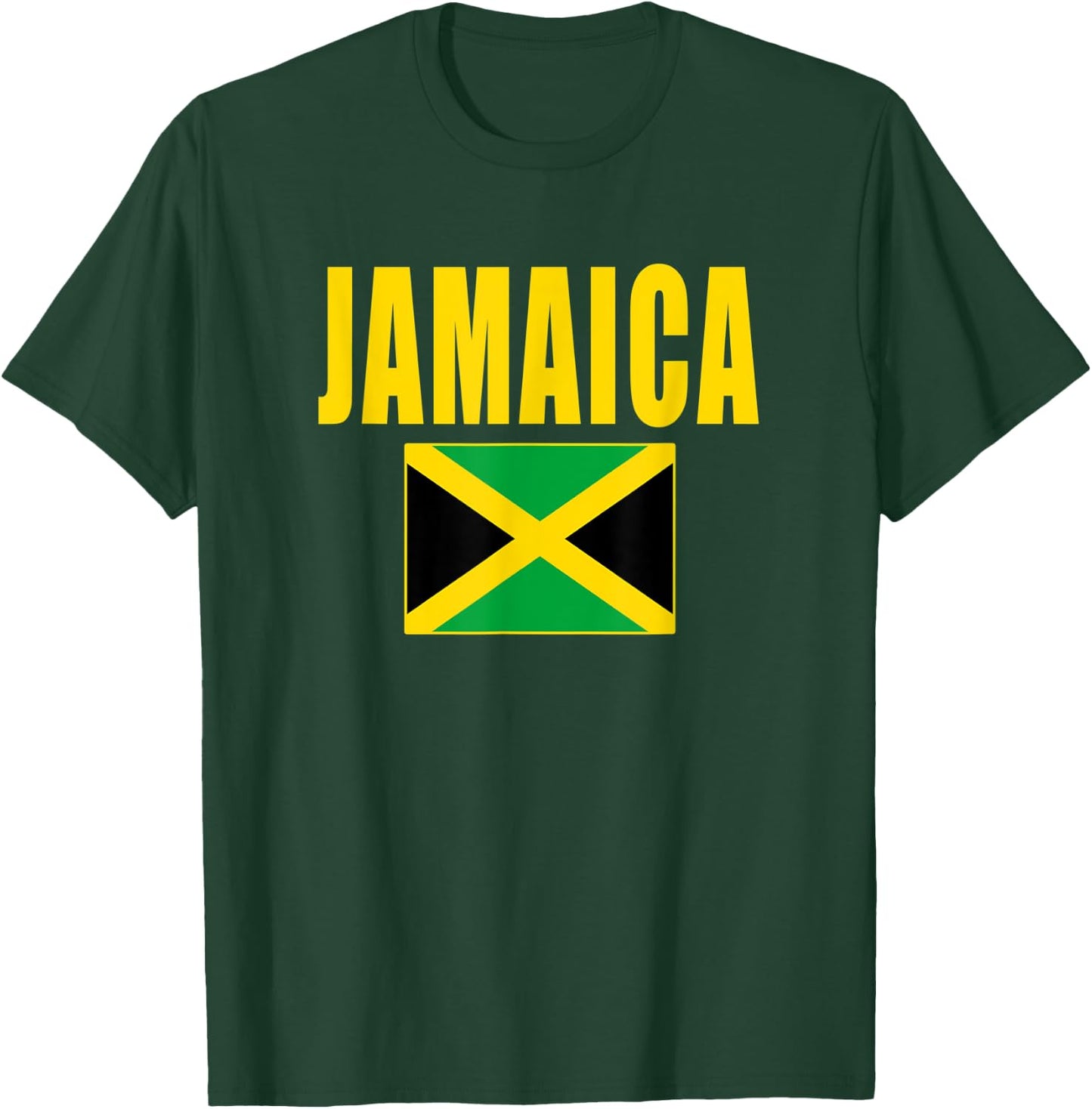 Jamaica Flag Jamaican Gift T-Shirt - T-Shirt | Forest