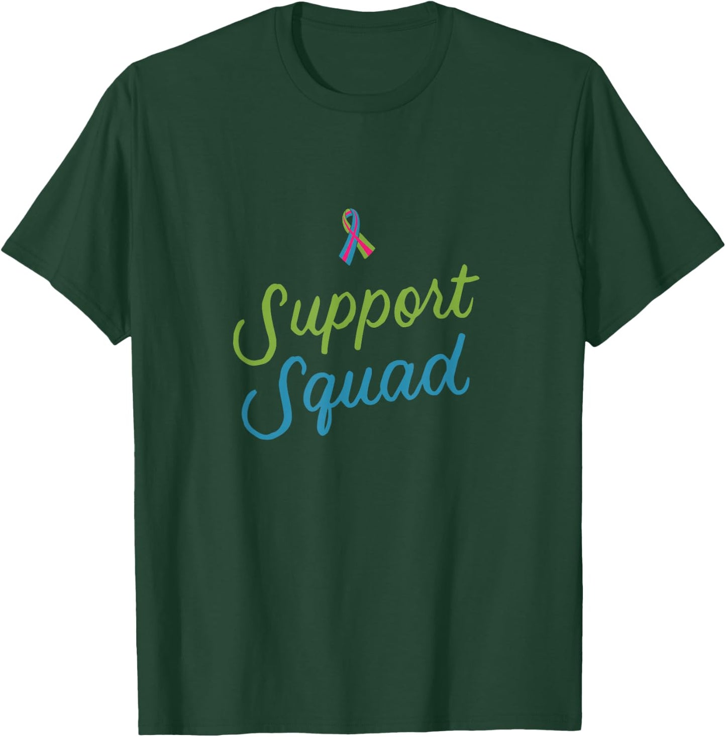 Support Squad Metastatic Breast Cancer Gift Warrior Stage 4 T-Shirt - T-Shirt | Forest