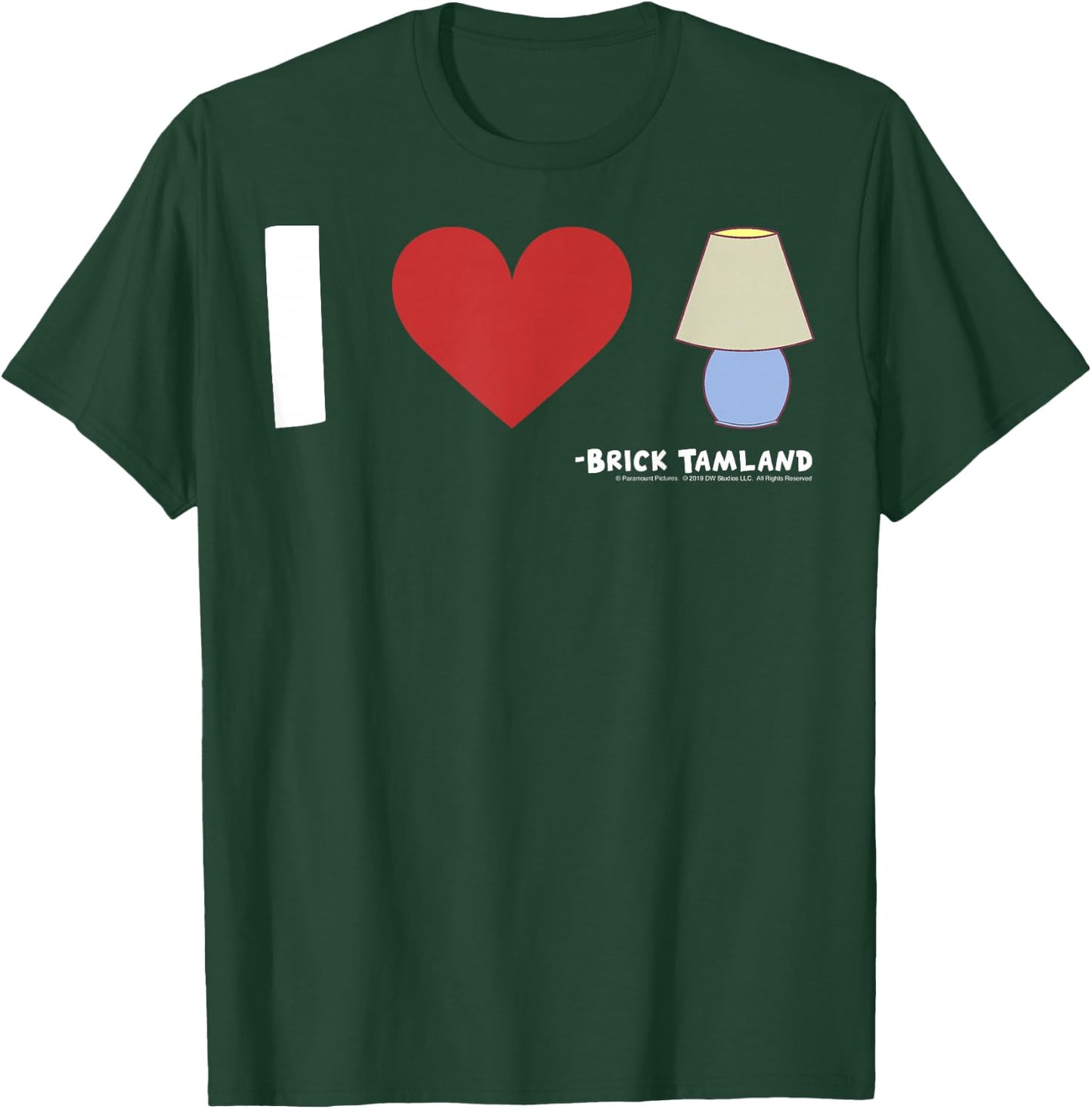 Anchorman I Heart Lamp Brick Tamland Quote T-Shirt - T-Shirt | Forest