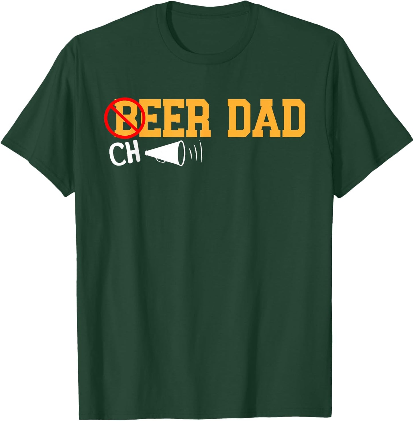 Cheerleader Dad Beer Cheerleading Cheer Dad T-Shirt - T-Shirt | Forest