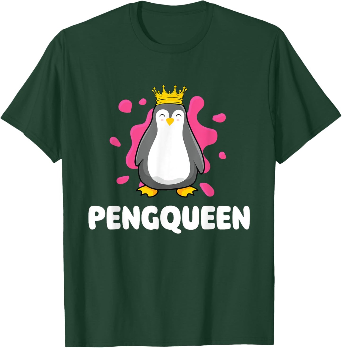 Pengqueen - Penguin Lover Bird Watcher Aquatic Bird T-Shirt - T-Shirt | Forest
