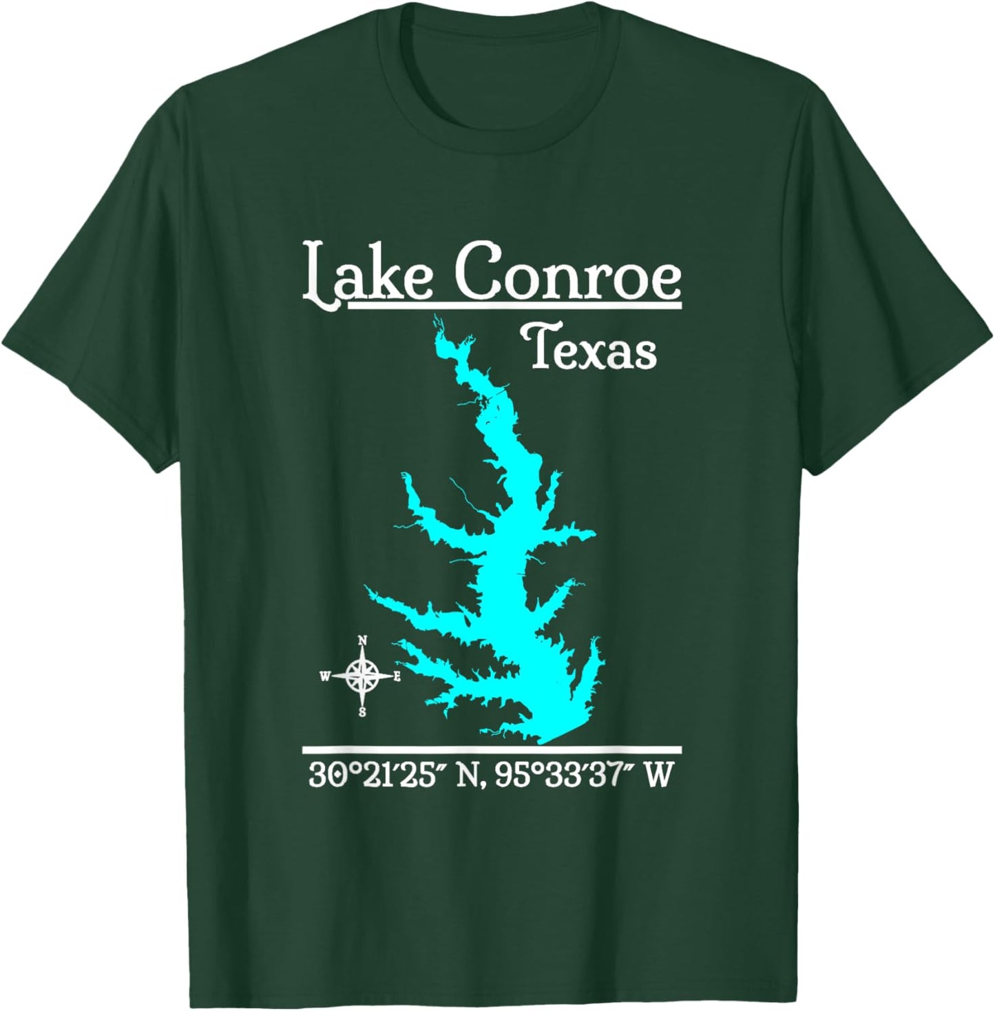 Lake Conroe, Texas T-Shirt - T-Shirt | Forest