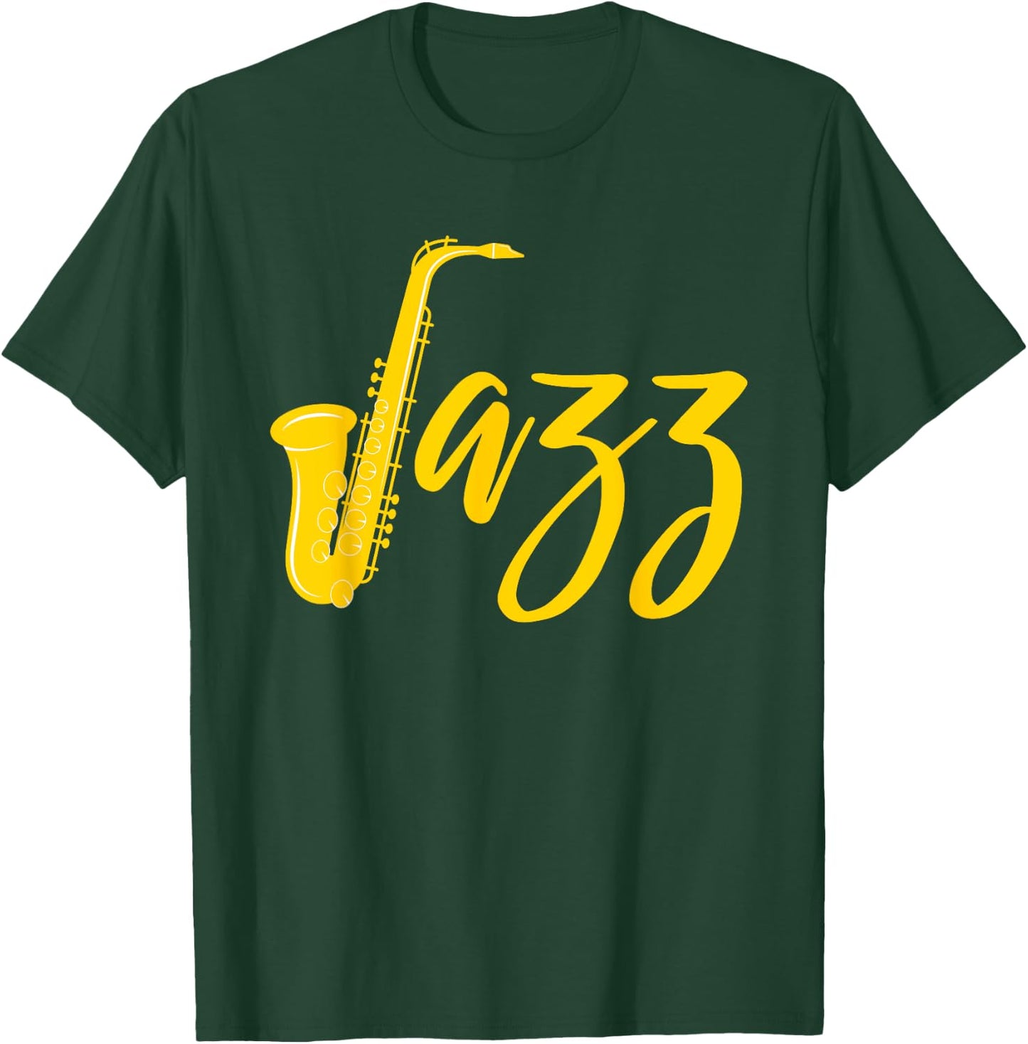 Cool Saxophone Women Jazz Music Band Musician Player T-Shirt - T-Shirt | Forest
