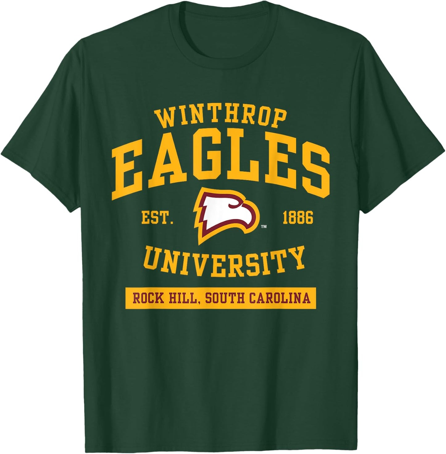 Winthrop Eagles | Official NCAA Merch | NCAFWNT04 T-Shirt - T-Shirt | Forest