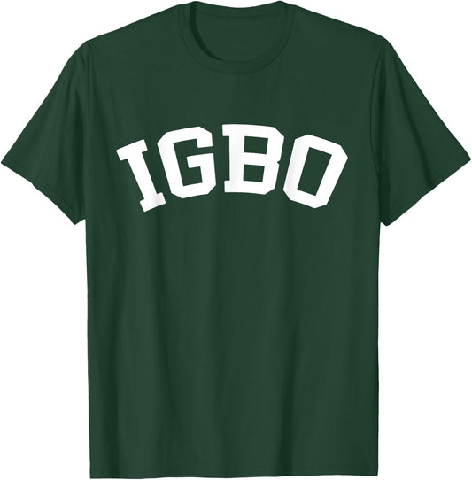 IGBO Nigerian Culture College Letters T-Shirt - T-Shirt | Forest