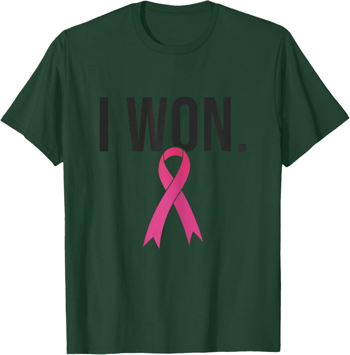 I Won Breast Cancer Survivor Awareness Month, Pink Ribbon T-Shirt - T-Shirt | Forest
