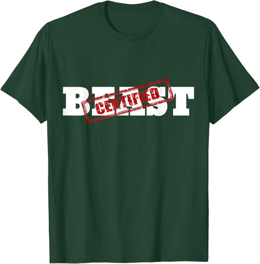 Certified BEAST Athletic Workout Fitness T-Shirt - T-Shirt | Forest