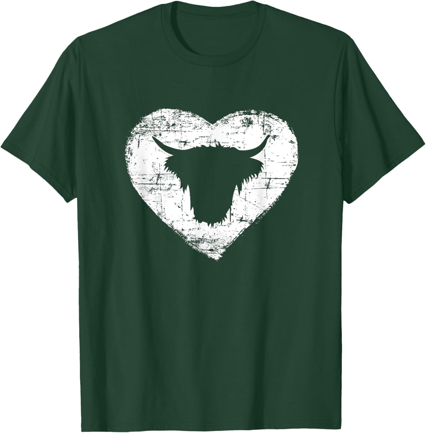 Cow Shirt | Love Shaggy Highland Cow Scotland T-Shirt - T-Shirt | Forest