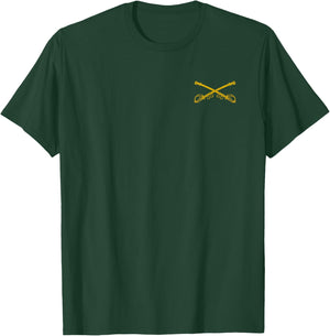 U.s. Calvary United States Cross Swords Symbol Insignia T-Shirt - T-Shirt | Forest