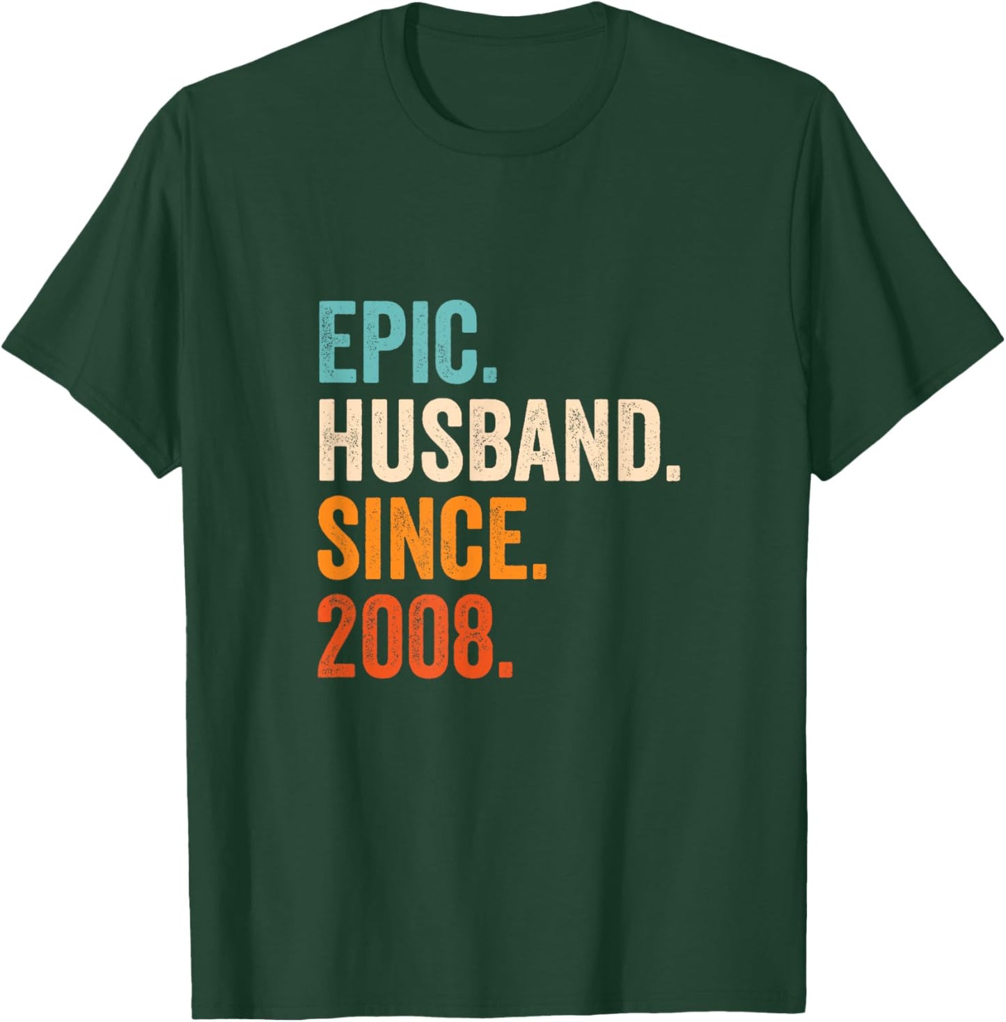 Epic Husband Since 2008 | 17th wedding anniversary 17 years T-Shirt - T-Shirt | Forest