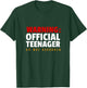 Official Teenager 13 Year Old Funny 13th Birthday Gift T-Shirt - T-Shirt | Forest