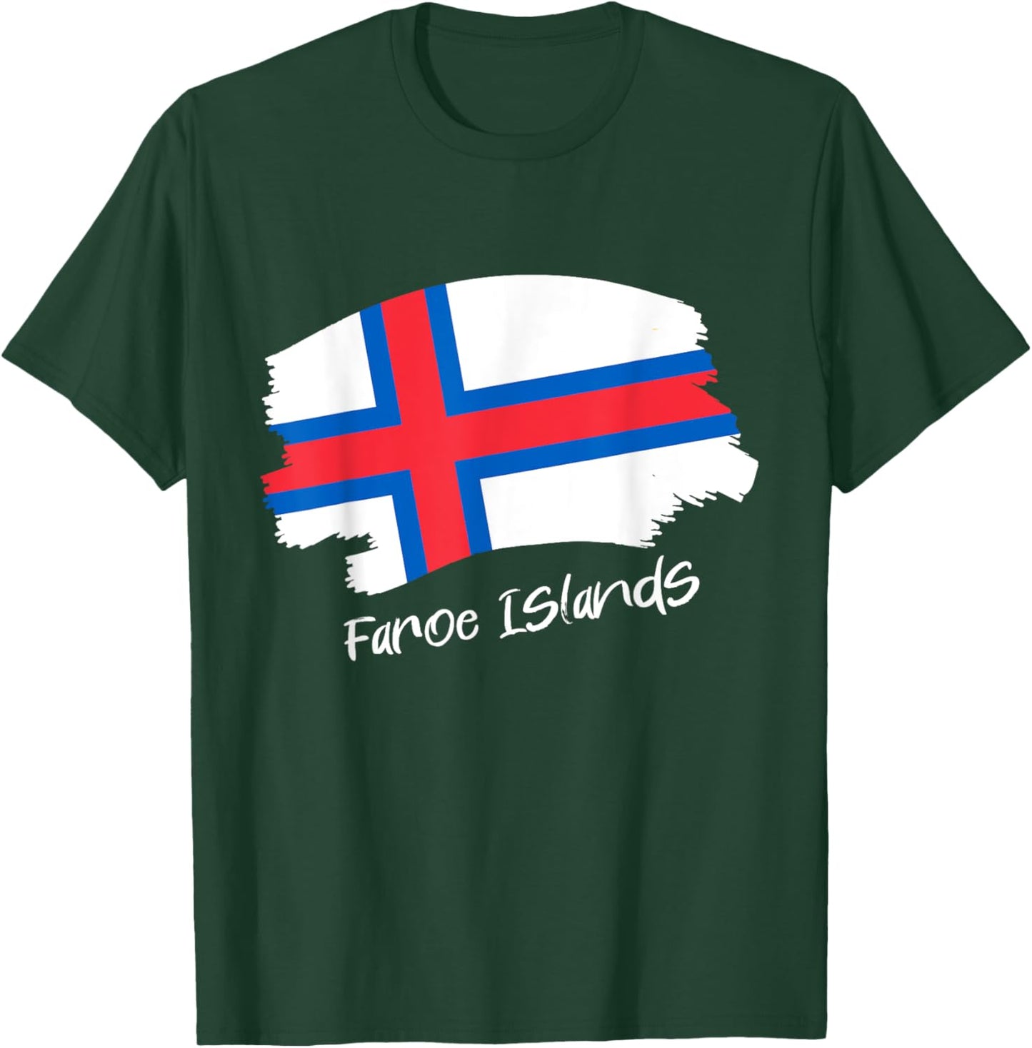 Färöische Flagge Färöer-Inseln Färöer T-Shirt - T-Shirt | Forest