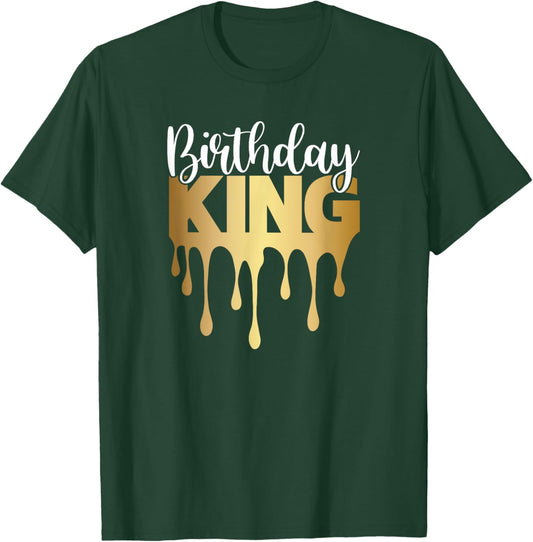Boys Birthday Shirt Toddler Men Birthday King T-Shirt - T-Shirt | Forest