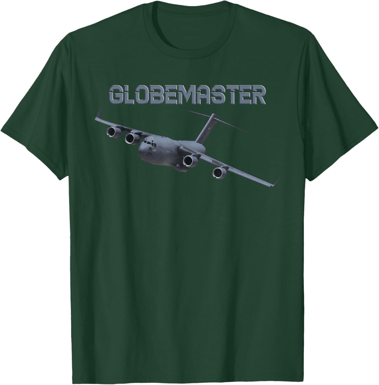 C-17 Globemaster US Military Aircraft T-Shirt - T-Shirt | Forest
