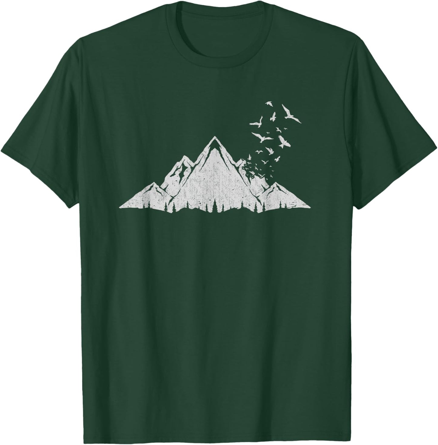 Flock Of Birds Outdoor Nature Forest Mountain Hiking T-Shirt - T-Shirt | Forest