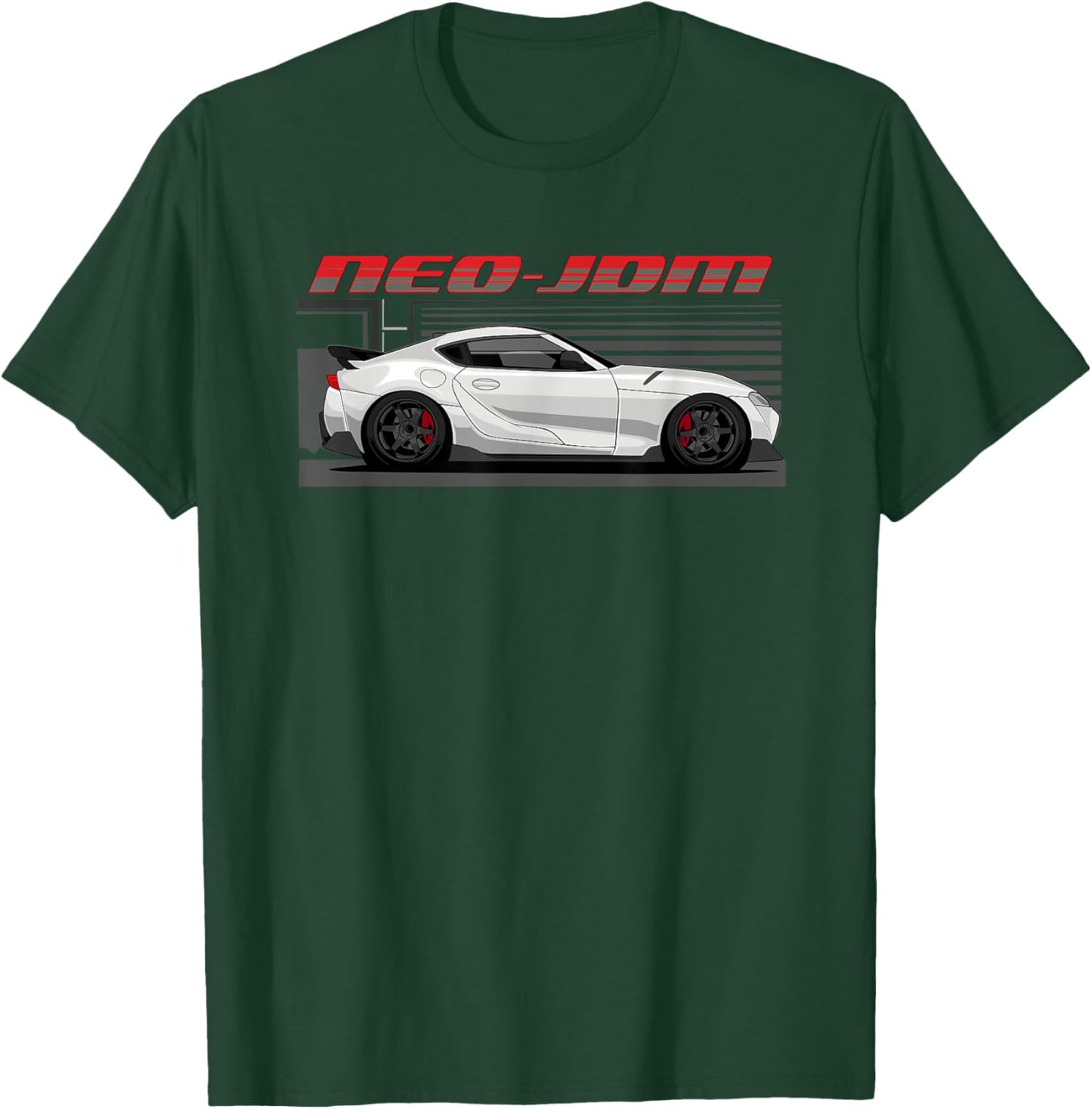 Neo-JDM White MK5 Car Graphic T-Shirt - T-Shirt | Forest
