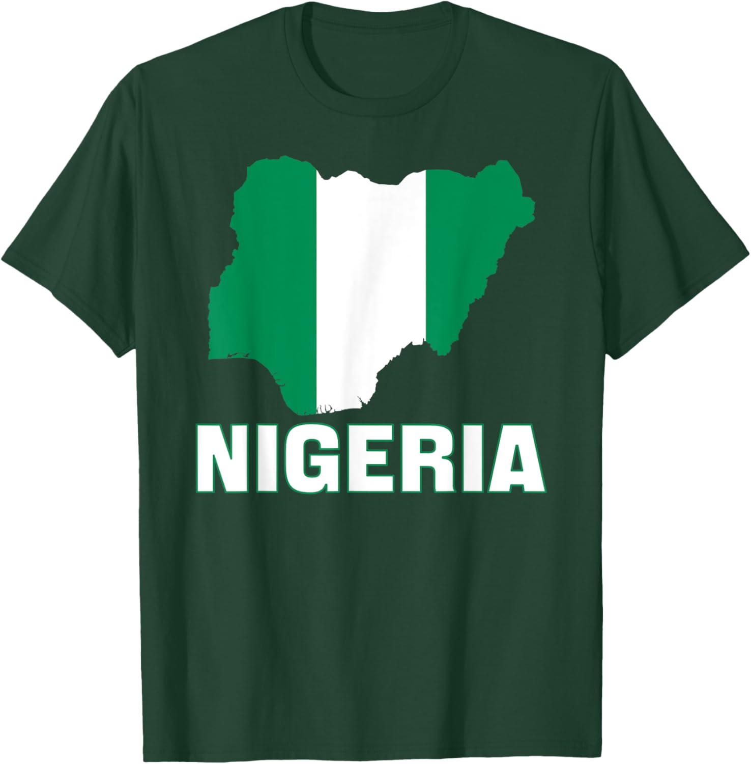 Nigerian Flag Of Nigeria Men Women Kids Africa T-Shirt - T-Shirt | Forest