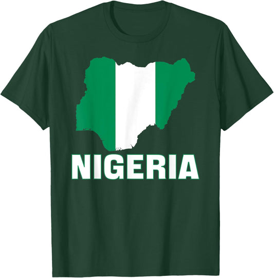 Nigerian Flag Of Nigeria Men Women Kids Africa T-Shirt - T-Shirt | Forest