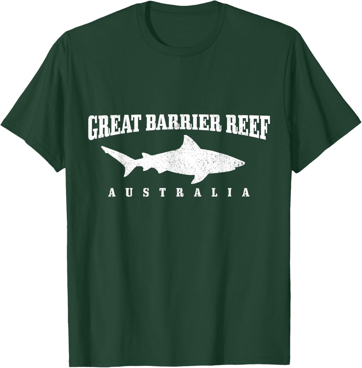 Great Barrier Reef Australia Diver Shark Diving T-Shirt - T-Shirt | Forest