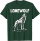 Alpha Lone Wolf Pack Member Wildlife Howling T-Shirt - T-Shirt | Forest