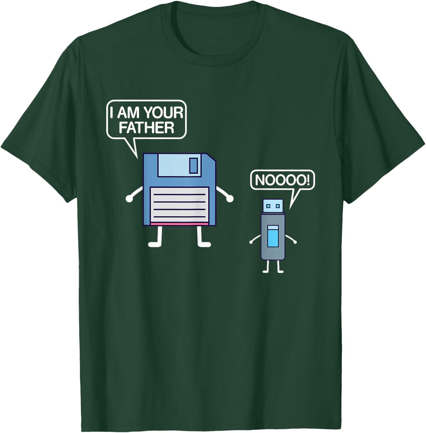 USB Floppy Disk I Am Your Father - Nerdy Computer Geek T-Shirt - T-Shirt | Forest