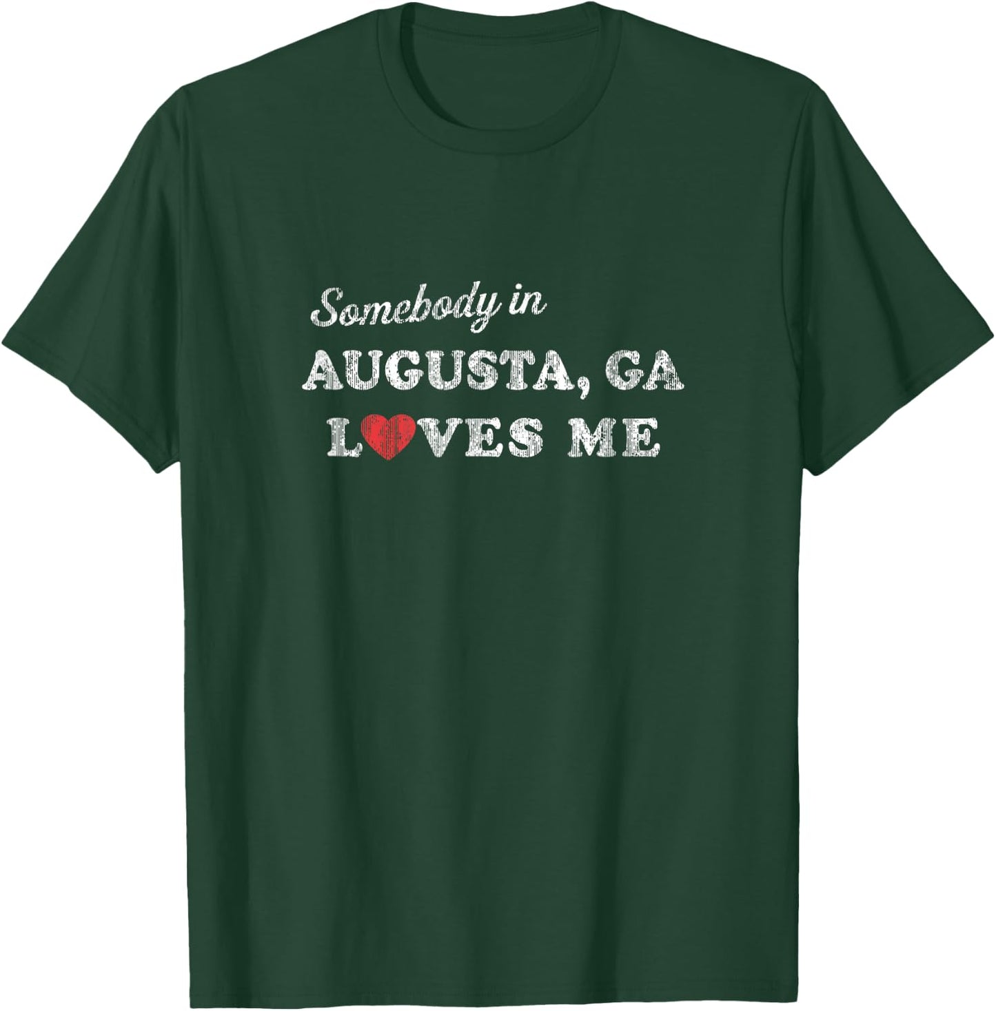 Augusta Georgia GA Retro 70's Gift of Love T-Shirt - T-Shirt | Forest