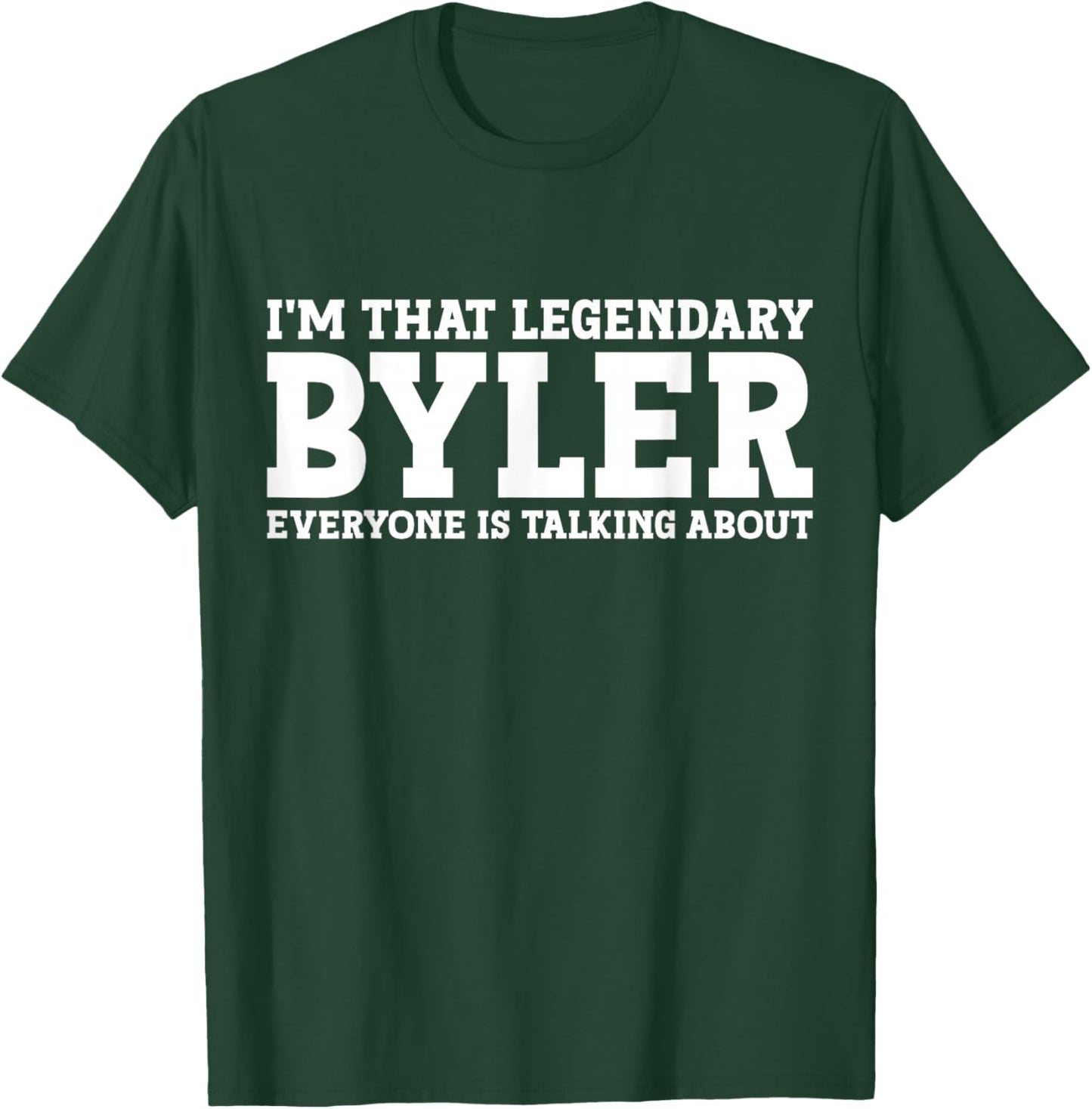 Byler Surname Funny Team Family Last Name Byler T-Shirt - T-Shirt | Forest