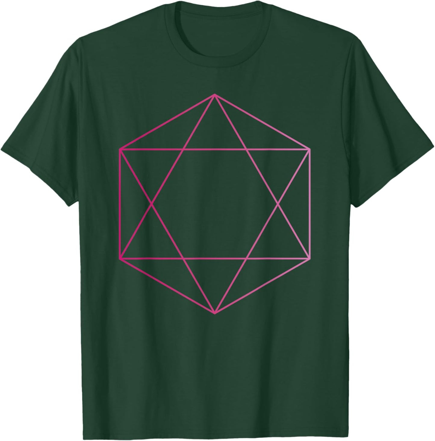 Hexagram Magic Goth Occult Sacred Geometry T-Shirt - T-Shirt | Forest