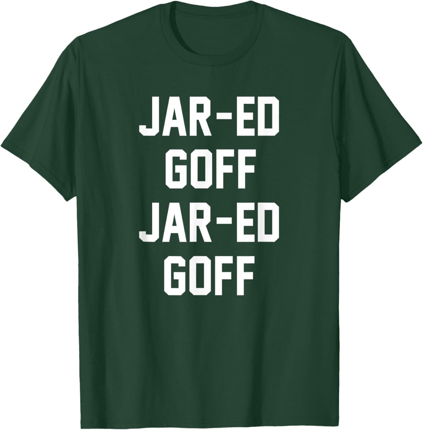 JAR-ED GOFF -Adults Black Small Modern Classic Fit T-Shirt - T-Shirt | Forest