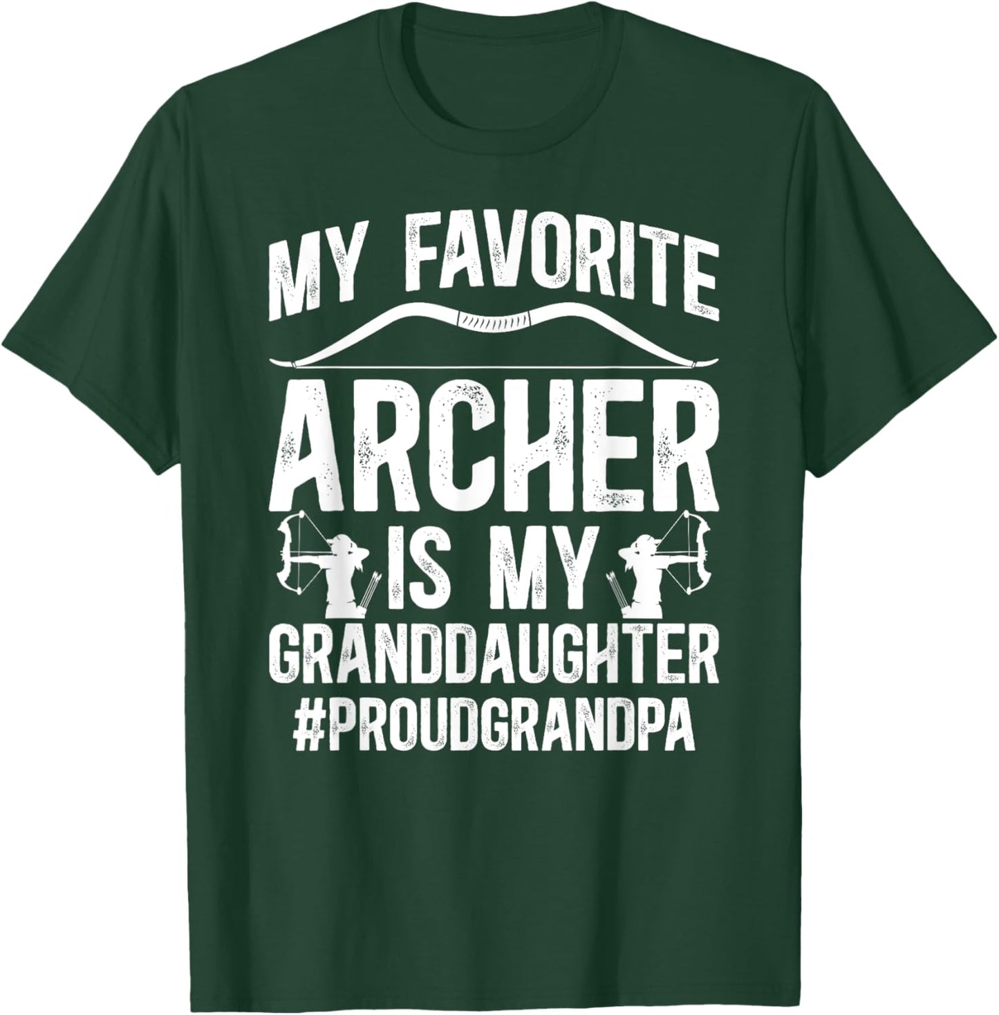 Favorite Archer Grandpa Archery Grandpa Archery Grandfather T-Shirt - T-Shirt | Forest