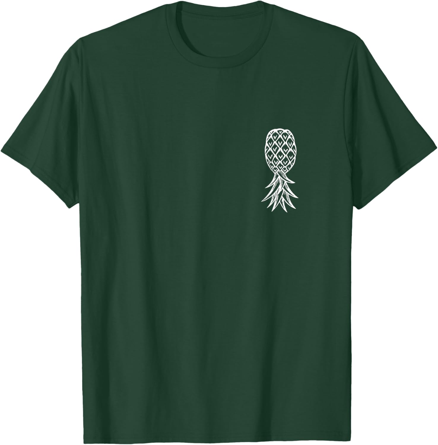 Pineapple Upside Down Pineapple | Subtle Swinger Lifestyle T-Shirt - T-Shirt | Forest