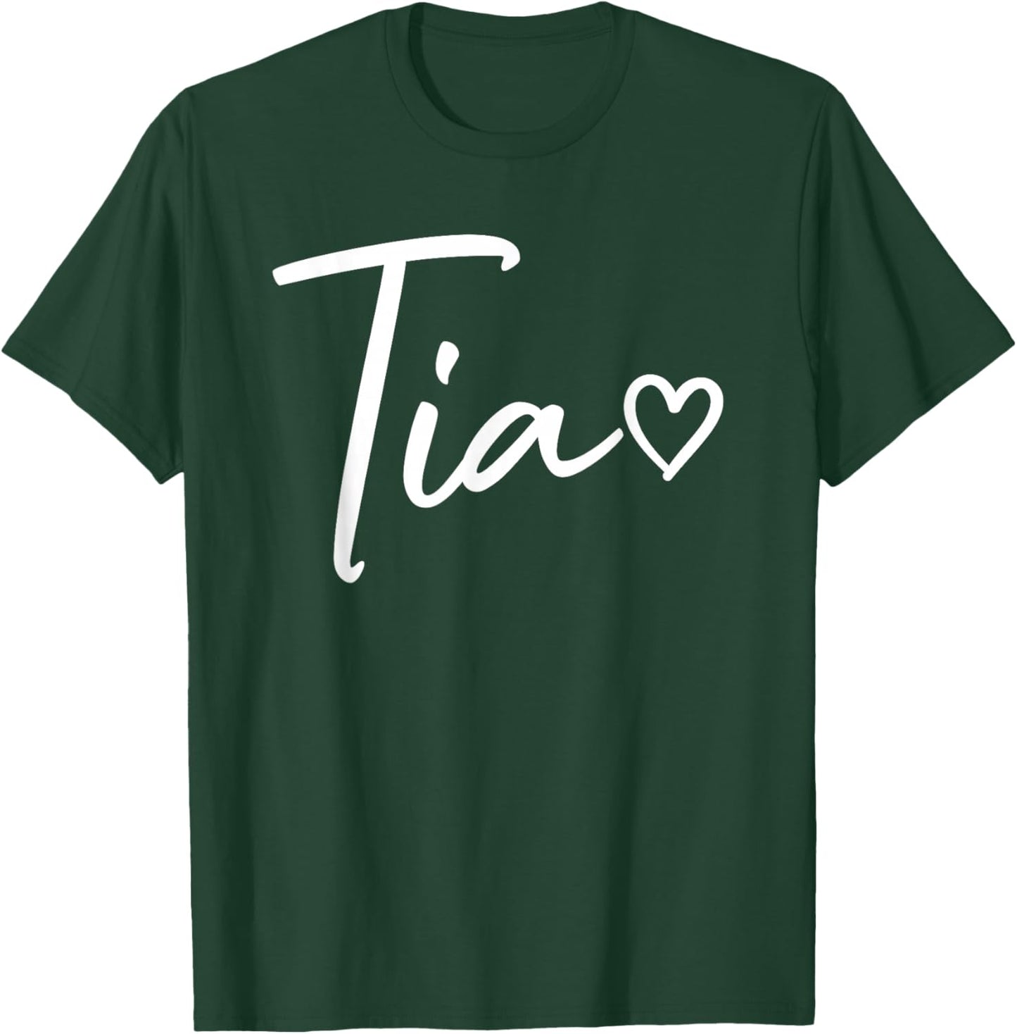 Tia Gifts Heart Mother's Day Tia T-Shirt - T-Shirt | Forest