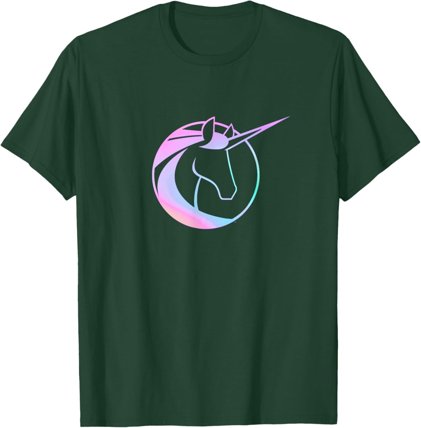 Unicorn Academy Icon and Logo Front and Back Print T-Shirt - T-Shirt | Forest