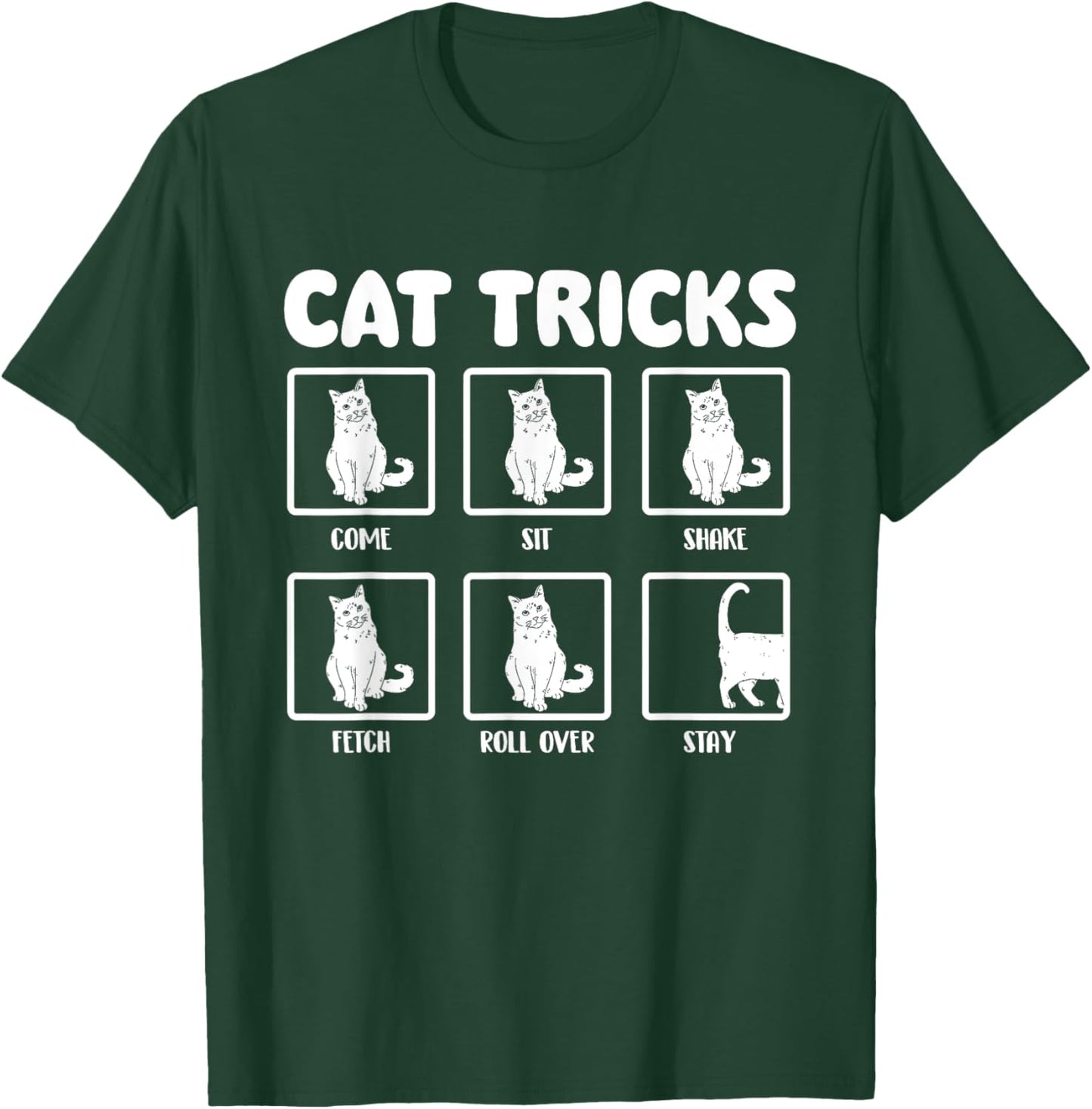 Cat Tricks - Cat Lover Kitten Owner Kitty Women Girls Kids T-Shirt - T-Shirt | Forest