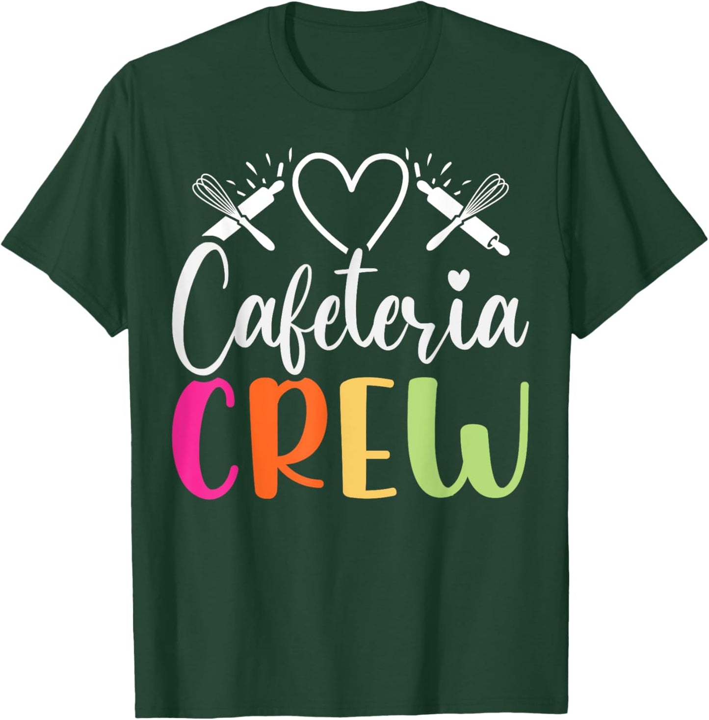 Cafeteria Worker Crew School Cook Lunch Lady Cafeteria Squad T-Shirt - T-Shirt | Forest