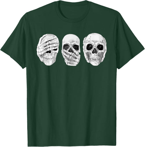 Hear See Speak No Evil Gothic Skulls