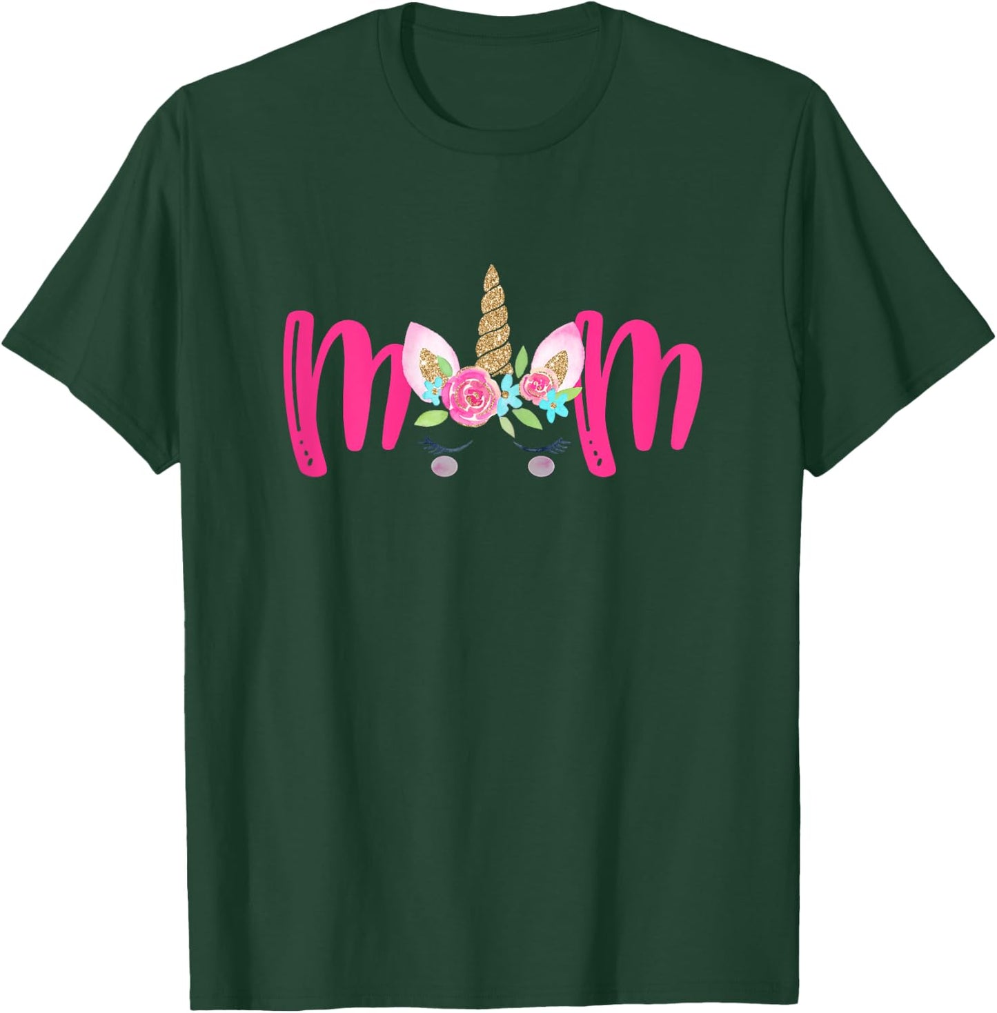 Unicorn Mom Birthday Matching Family Party T-Shirt - T-Shirt | Forest